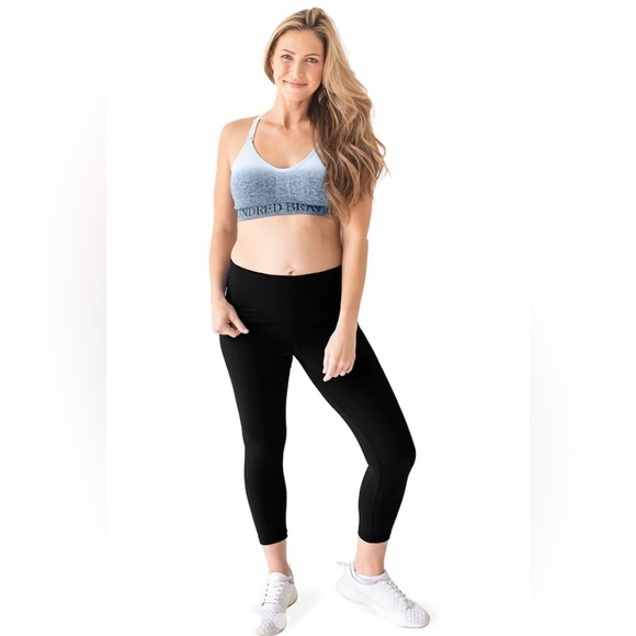 Pants - Kindred Bravely Small Black Maternity Post Partum Support Crop Leggings NWT